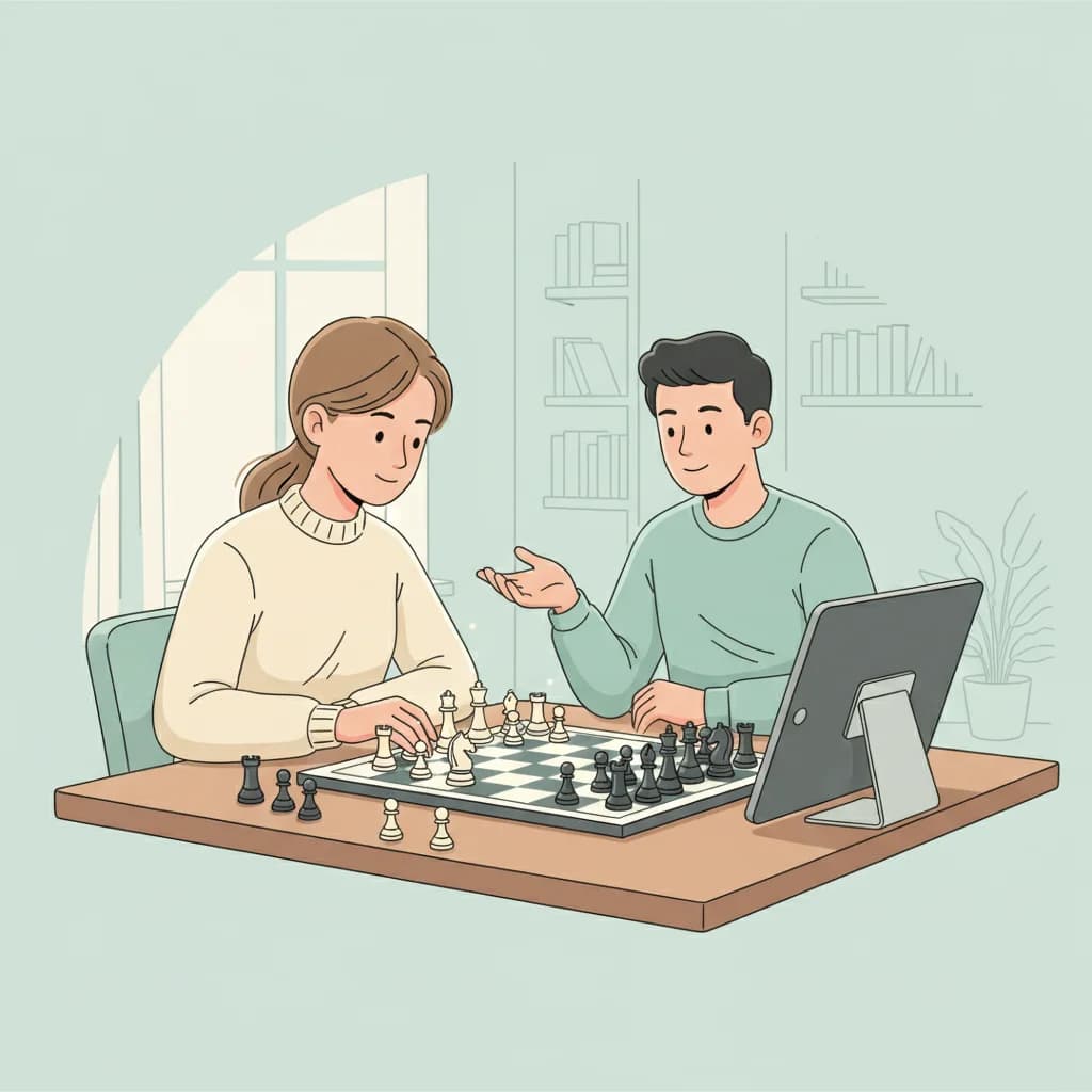Cours d'échecs particulier en ligne avec coaching personnalisé