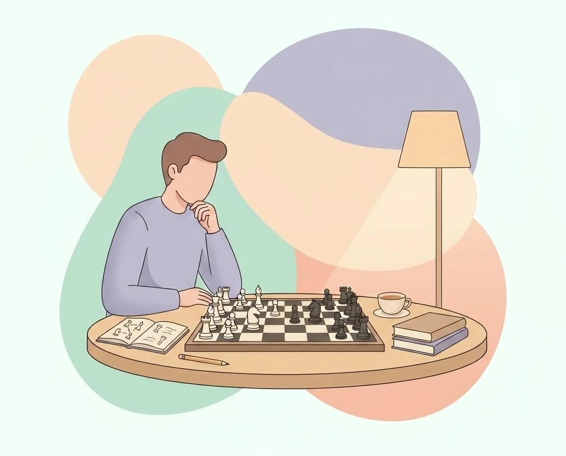 Illustration : étude approfondie d'une partie d'échecs